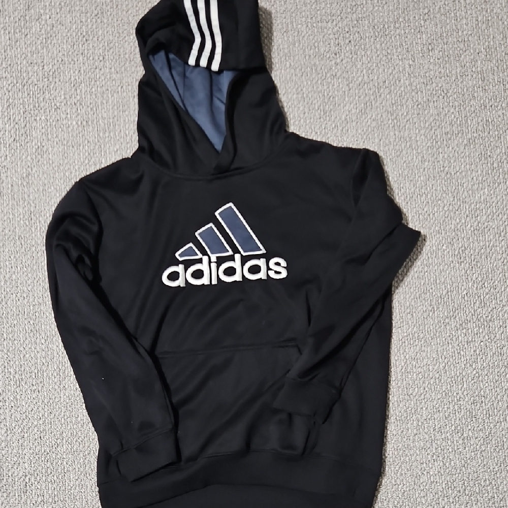 Kids Adidas Black Hoodie with Logo M(10/12)